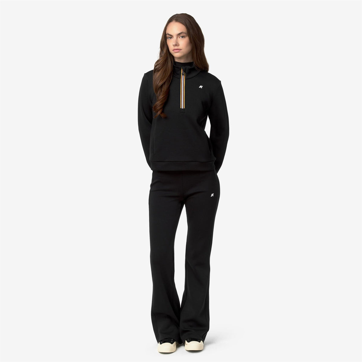 K-WAY Felpa Donna LOWENA LIGHT SPACER K3151EW Black Pure USY