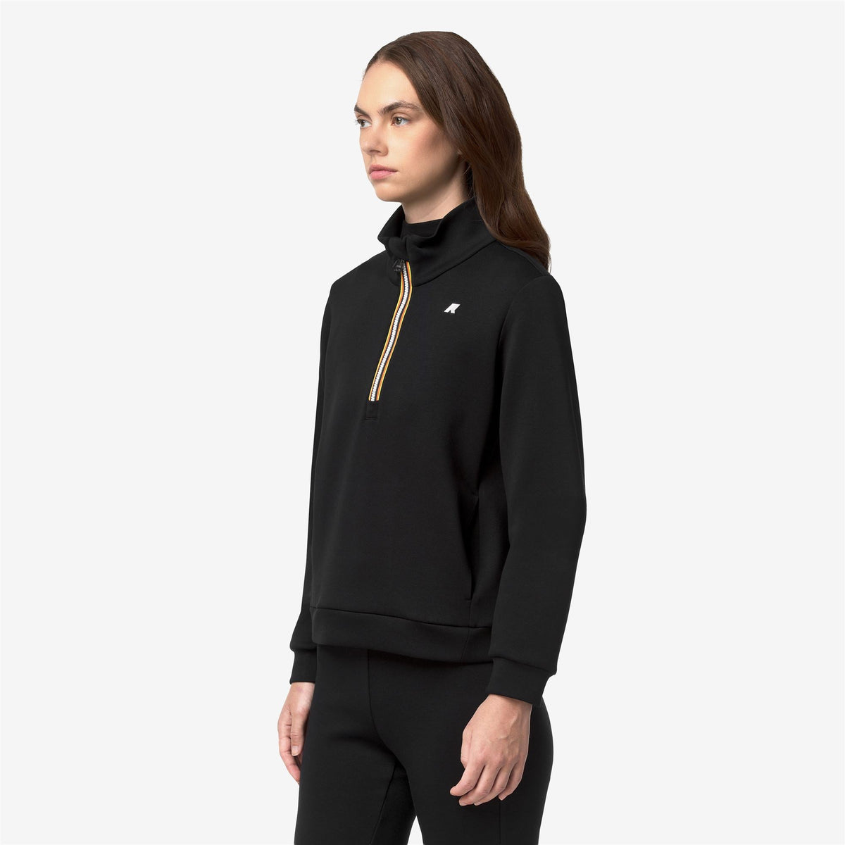 K-WAY Felpa Donna LOWENA LIGHT SPACER K3151EW Black Pure USY