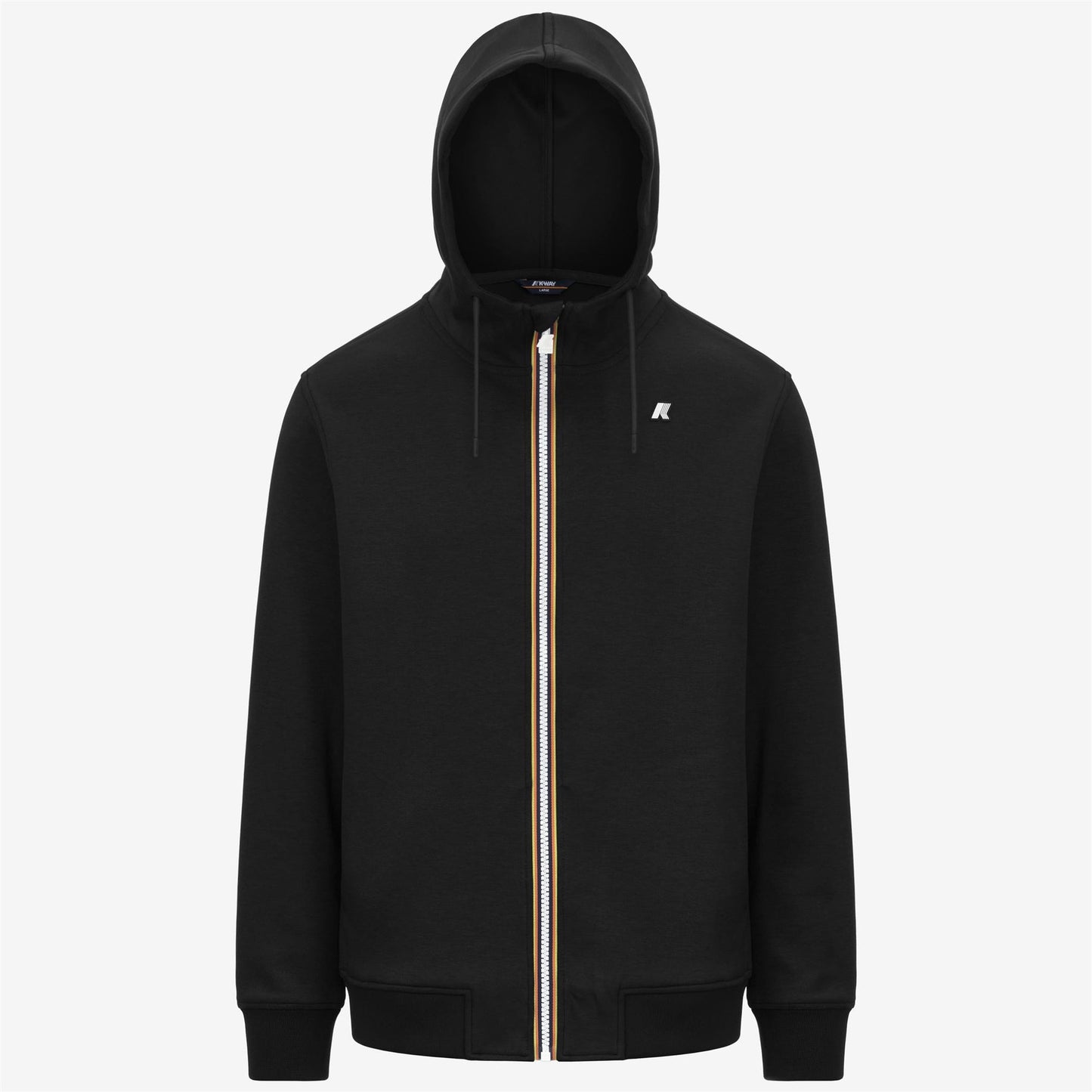 K-WAY Men's Rainer Light Spacer Sweatshirt K1151UW Black Pure USY