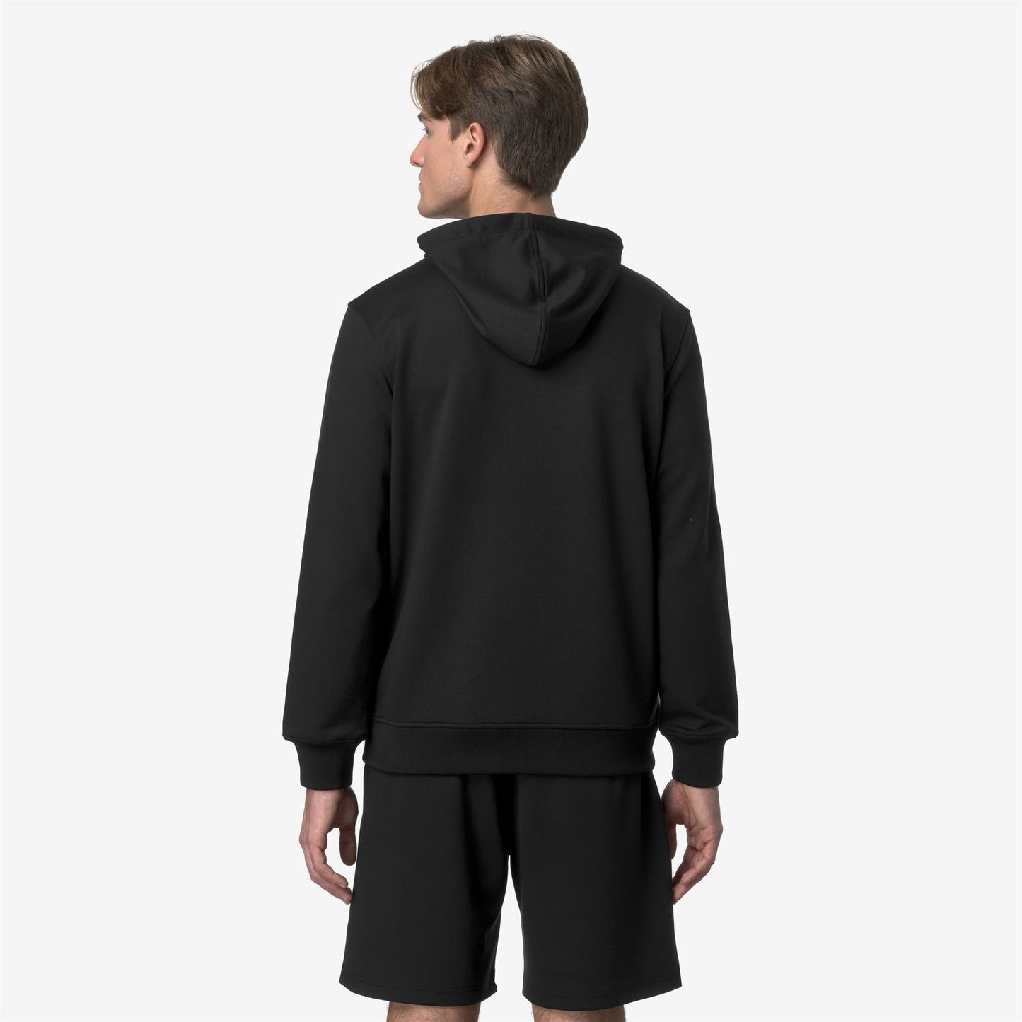 K-WAY Men's Rainer Light Spacer Sweatshirt K1151UW Black Pure USY