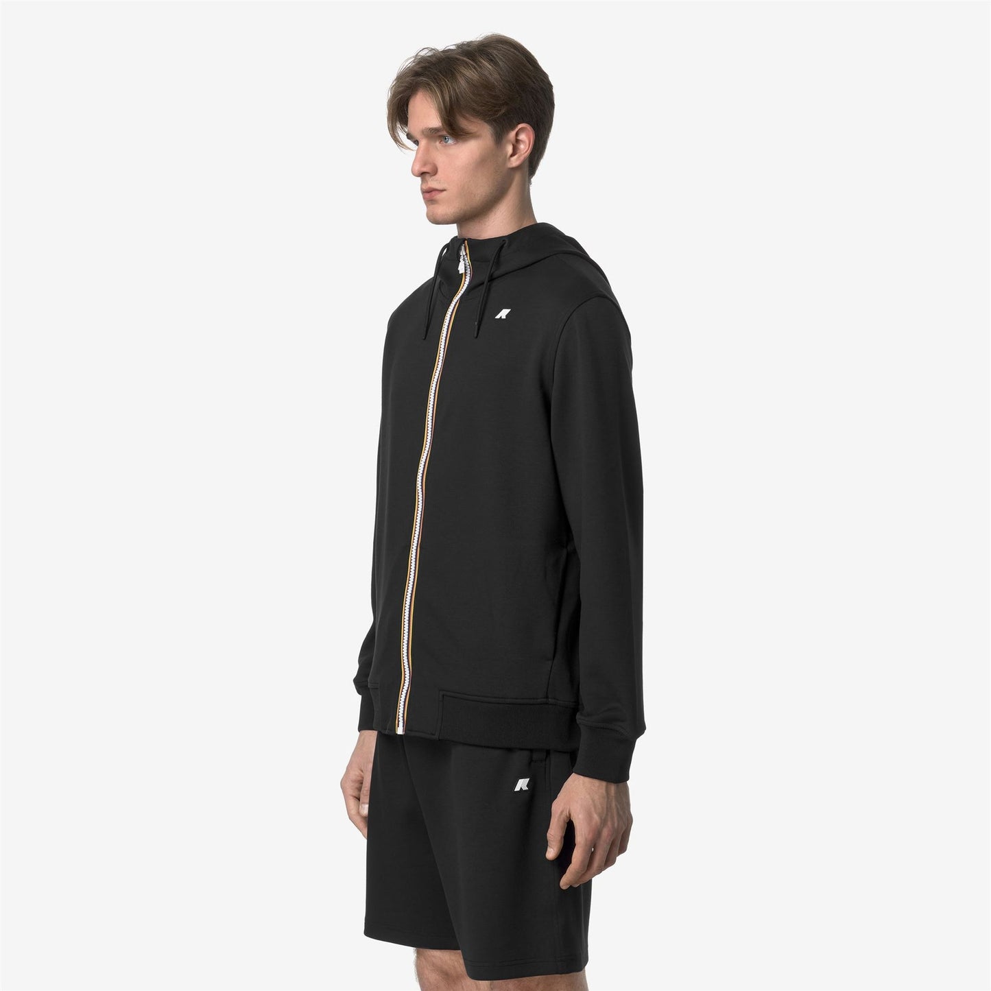 K-WAY Men's Rainer Light Spacer Sweatshirt K1151UW Black Pure USY