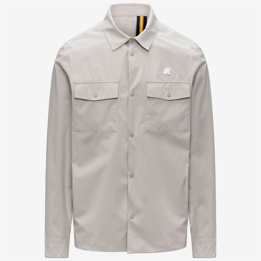 K-WAY Giacca Overshirt Uomo UMBERT STRETCH 2LAYERS K5138MW Beige LT 634