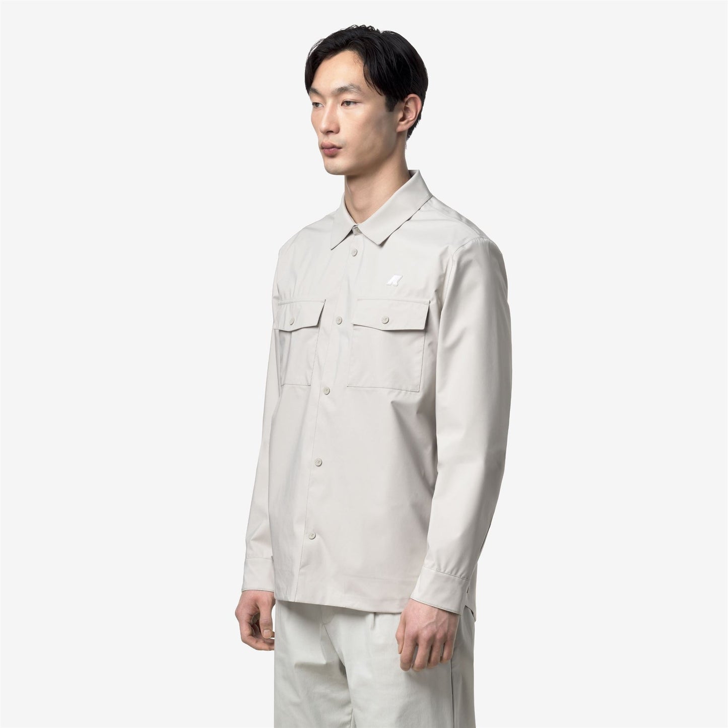 K-WAY Men's Overshirt Jacket UMBERT STRETCH 2LAYERS K5138MW Beige LT 634