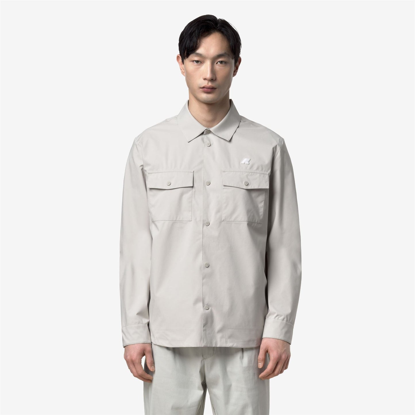 K-WAY Men's Overshirt Jacket UMBERT STRETCH 2LAYERS K5138MW Beige LT 634