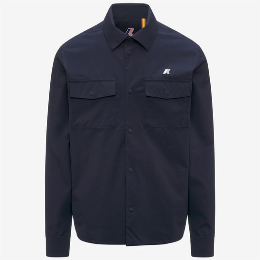 K-WAY Giacca Overshirt Uomo UMBERT STRETCH 2LAYERS K5138MW Blue Depth 89