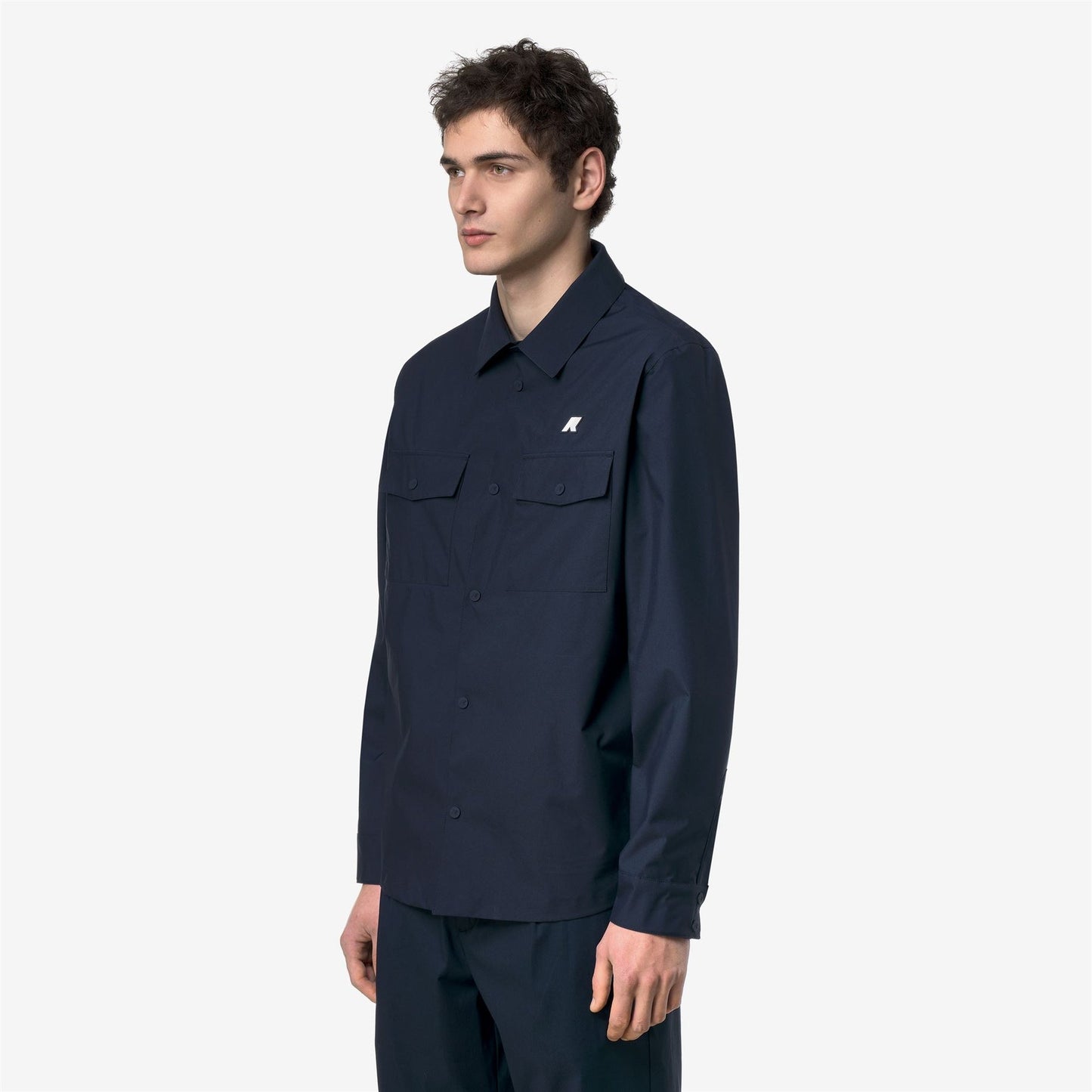 K-WAY Men's Overshirt Jacket UMBERT STRETCH 2LAYERS K5138MW Blue Depth 89