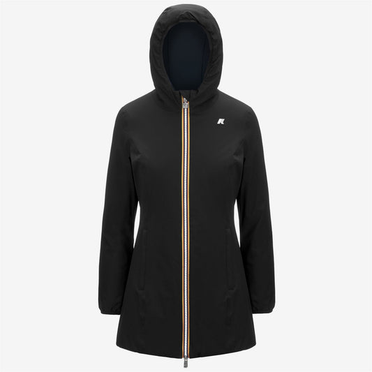 K-WAY Giaccone Donna DENISE ST WARM DOUBLE K6128UW Black Pure Blue Depht AC3
