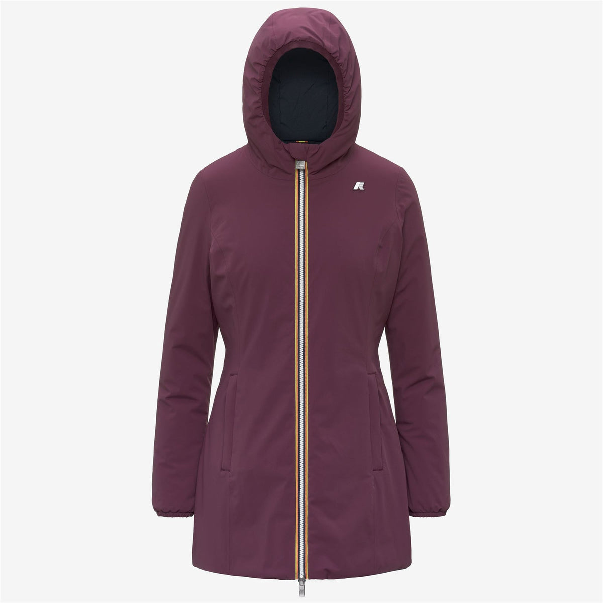 K-WAY Giaccone Donna DENISE ST WARM DOUBLE K6128UW Violet Mauve Wine Blue Depht D0R