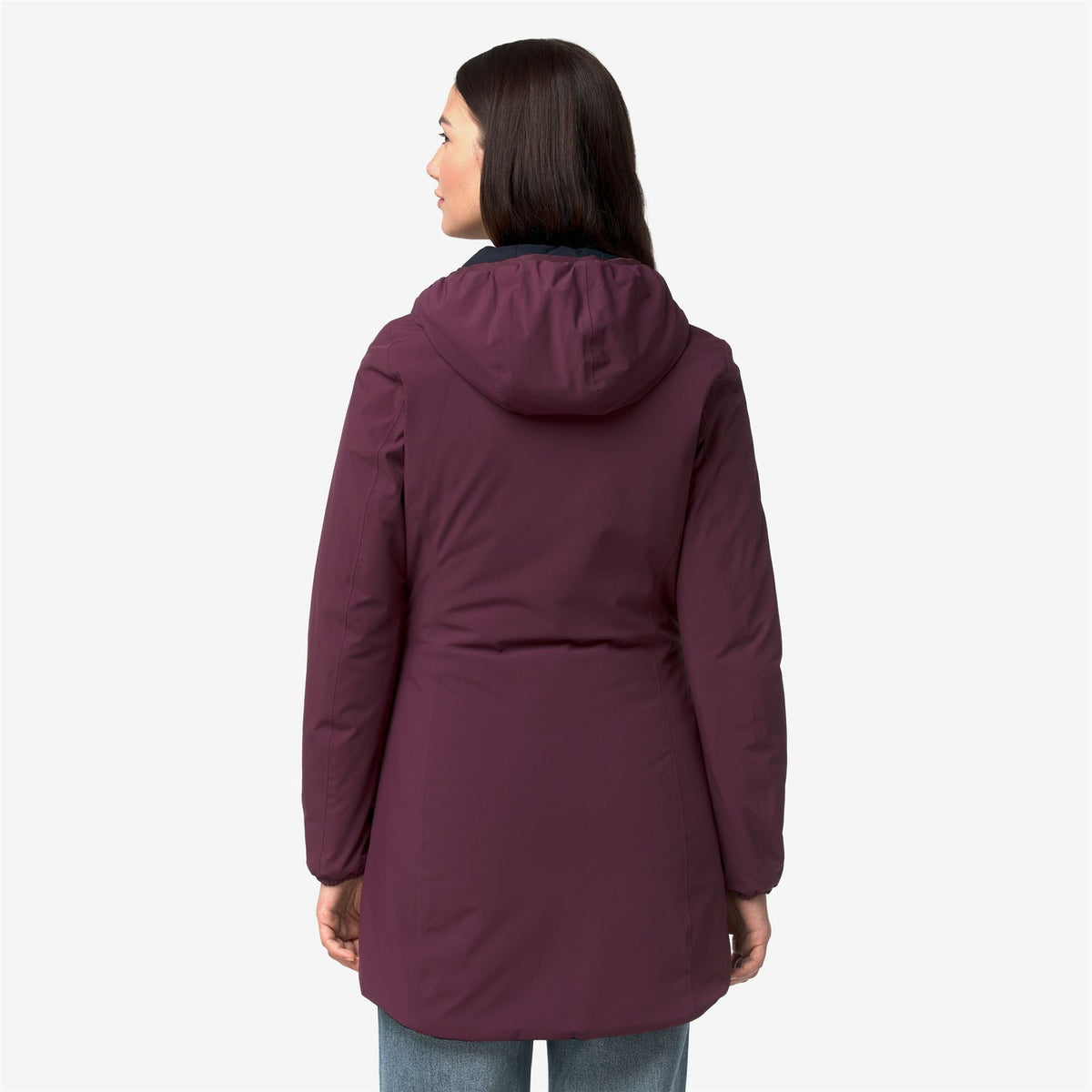 K-WAY Giaccone Donna DENISE ST WARM DOUBLE K6128UW Violet Mauve Wine Blue Depht D0R