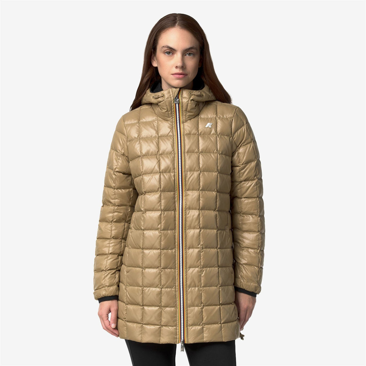 K-WAY Giaccone Donna SOPHIE ST THERMO DOUBLE K8134DW Black Pure Beige Khaki DNB