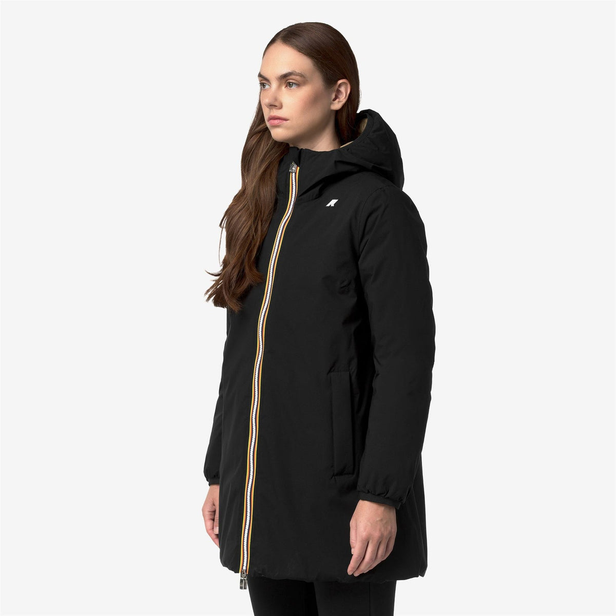 K-WAY Giaccone Donna SOPHIE ST THERMO DOUBLE K8134DW Black Pure Beige Khaki DNB