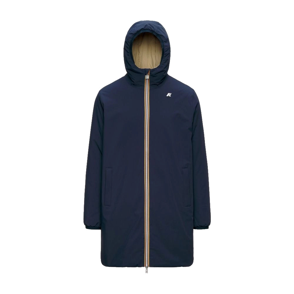 K-WAY Giaccone Uomo JACOB ST WARM DOUBLE K6128WW Blue Depth Beige Khaki D0V