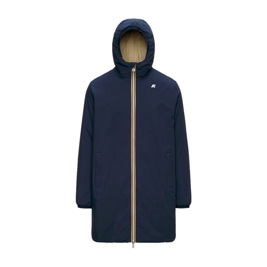 K-WAY Giaccone Uomo JACOB ST WARM DOUBLE K6128WW Blue Depth Beige Khaki D0V