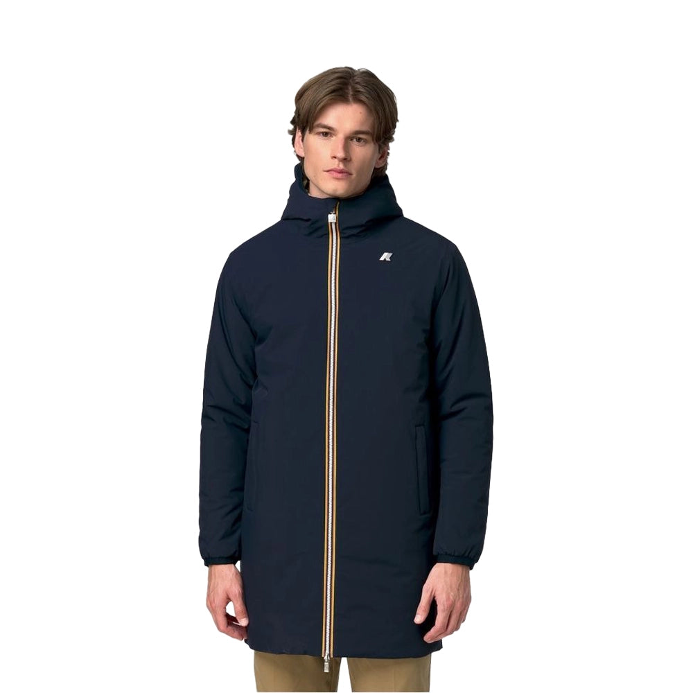 K-WAY Giaccone Uomo JACOB ST WARM DOUBLE K6128WW Blue Depth Beige Khaki D0V