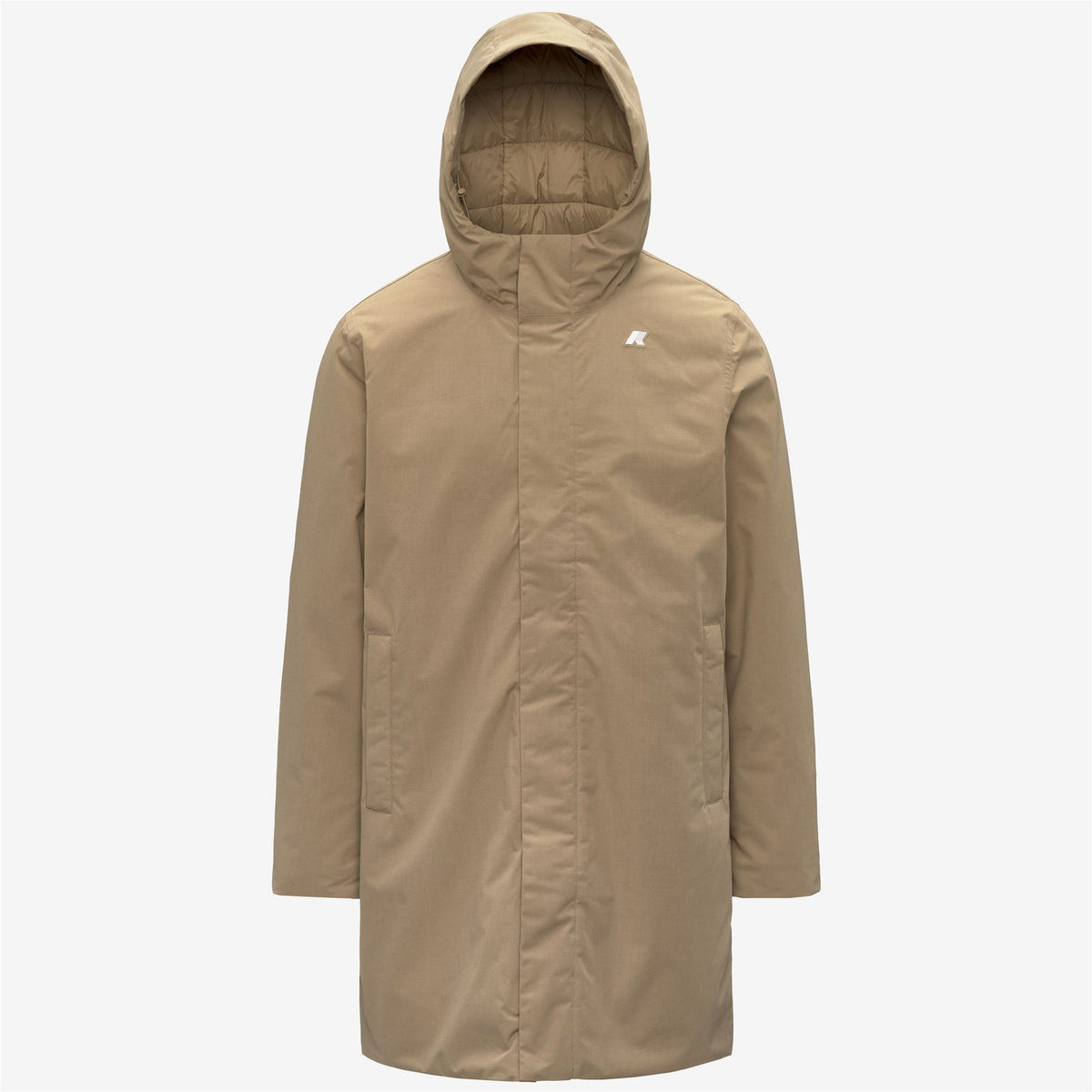 K-WAY Giaccone Uomo THOMAS WARM MICRO CANVAS K4157FW Beige Khaki 677
