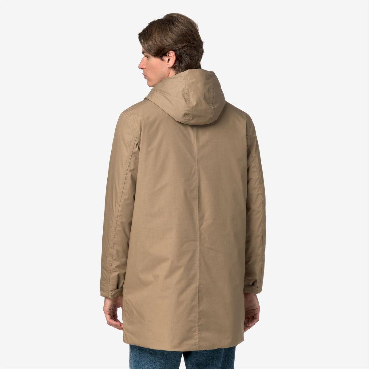 K-WAY Giaccone Uomo THOMAS WARM MICRO CANVAS K4157FW Beige Khaki 677