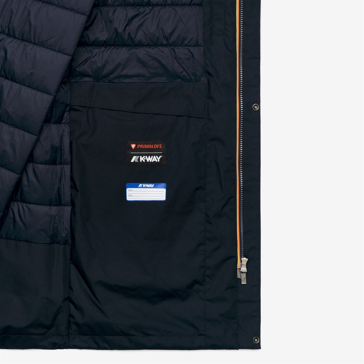 K-WAY Giaccone Uomo THOMAS WARM MICRO CANVAS K4157FW Blue Depht K89