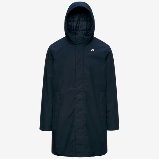 K-WAY Giaccone Uomo THOMAS WARM MICRO CANVAS K4157FW Blue Depht K89