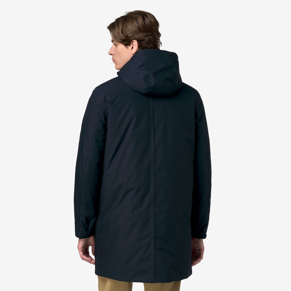 K-WAY Giaccone Uomo THOMAS WARM MICRO CANVAS K4157FW Blue Depht K89