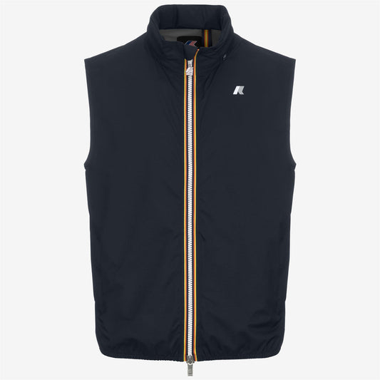 K-WAY Gilet Uomo VALEN STRETCH NYLON JERSEY K3123TW Blue Depth K89