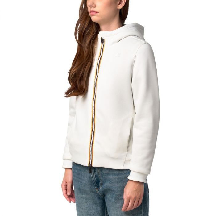 K-WAY Giubbino Donna DEVA LIGHT SPACER FUR DOUBLE K31452W White Natural Fur DDF