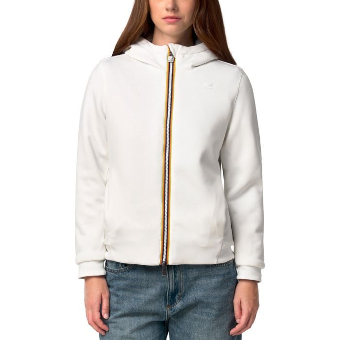 K-WAY Giubbino Donna DEVA LIGHT SPACER FUR DOUBLE K31452W White Natural Fur DDF
