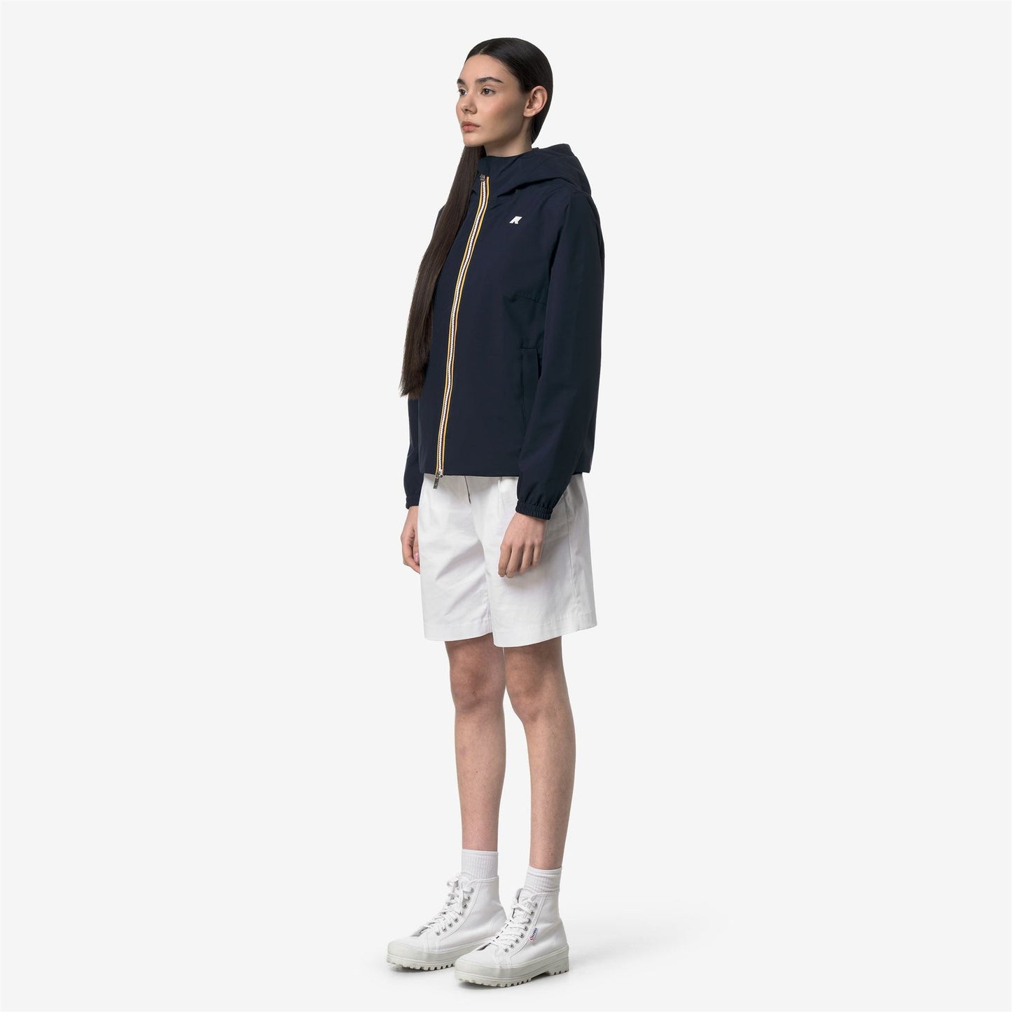 K-WAY Women's Jacket LIL 2.0 STRETCH POLY JERSEY K21347W Blue Depth K89