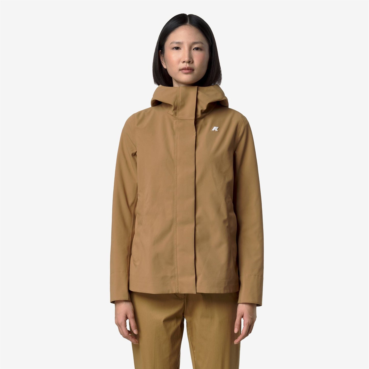 K-WAY Giubbino Donna MADALINA BONDED JERSEY K3137GW Brown Bistre V04