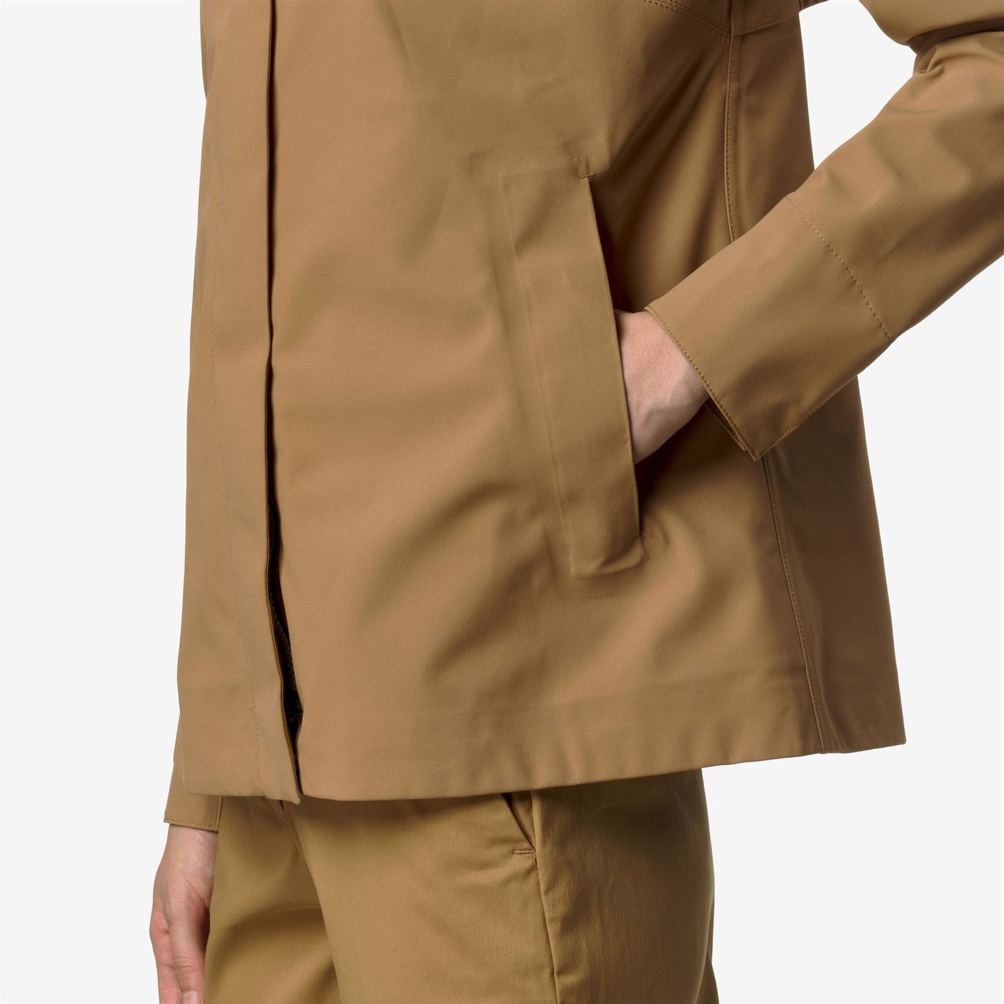 K-WAY Giubbino Donna MADALINA BONDED JERSEY K3137GW Brown Bistre V04