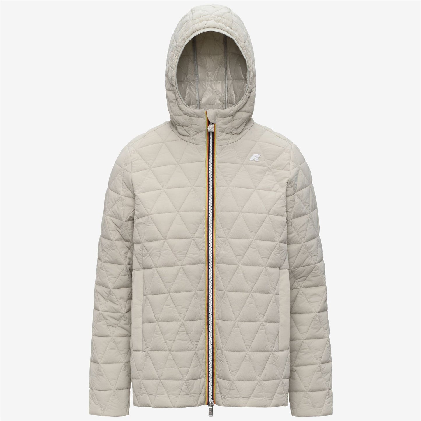 K-WAY Women's Jacket MADLAINE DIAMOND QUILTED WARM K2136FW Beige LT 634