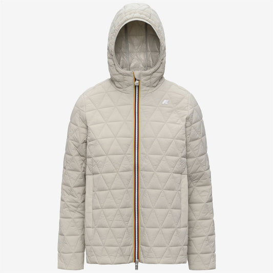 K-WAY Giubbino Donna MADLAINE DIAMOND QUILTED WARM K2136FW Beige LT 634