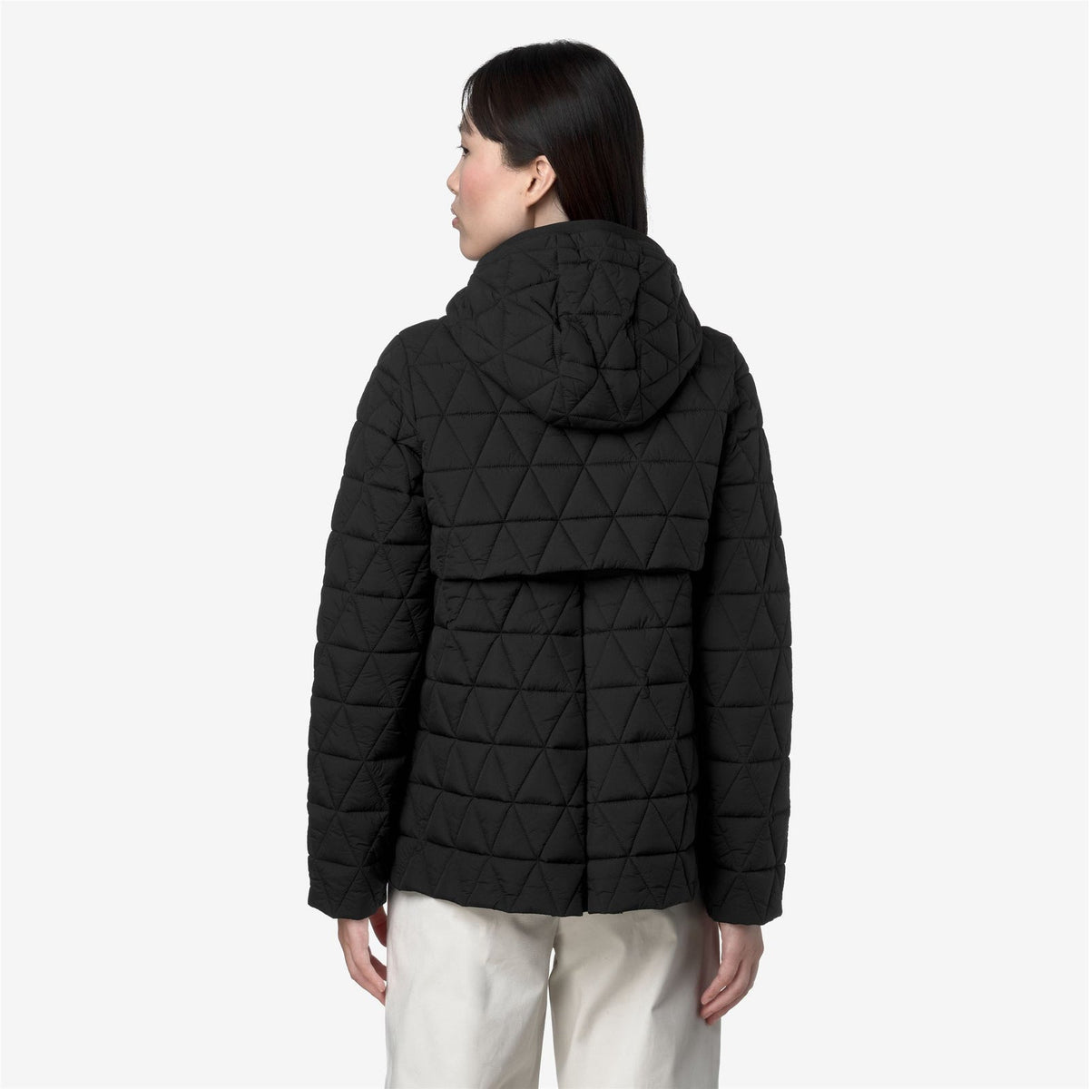 K-WAY Giubbino Donna MADLAINE DIAMOND QUILTED WARM K2136FW Black Pure USY