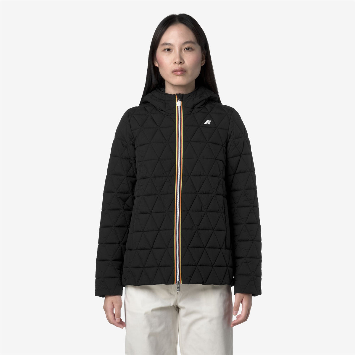 K-WAY Giubbino Donna MADLAINE DIAMOND QUILTED WARM K2136FW Black Pure USY
