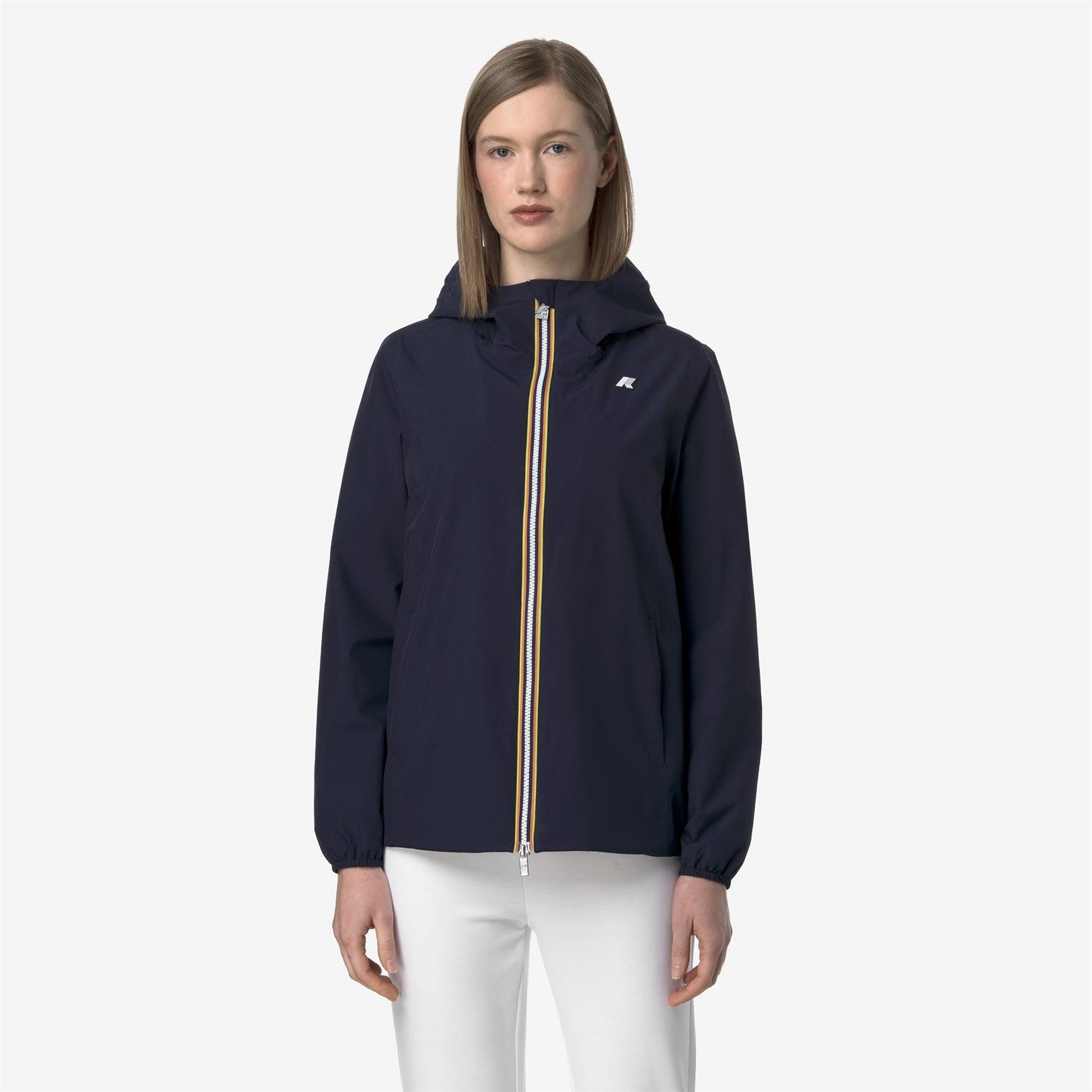 K-WAY Women's Jacket MARGUERITE STRETCH POLY JERSEY K8138PW Blue Depth K89