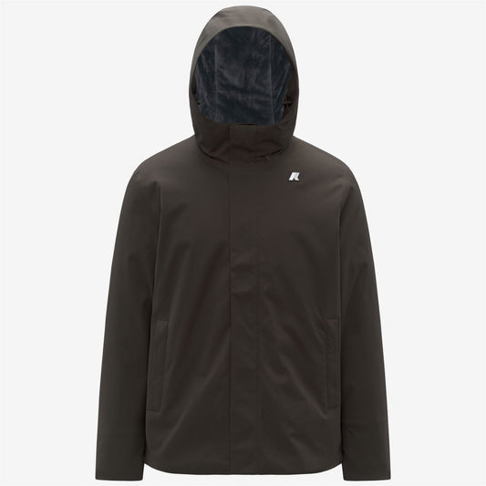 K-WAY Giubbino Uomo JACKO TWILL MARMOTTA K8133DW Black Olive Blue Airforce B2V