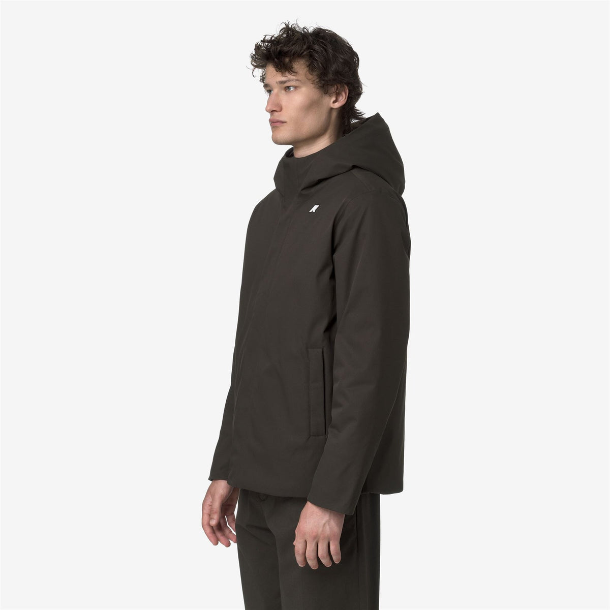 K-WAY Giubbino Uomo JACKO TWILL MARMOTTA K8133DW Black Olive Blue Airforce B2V
