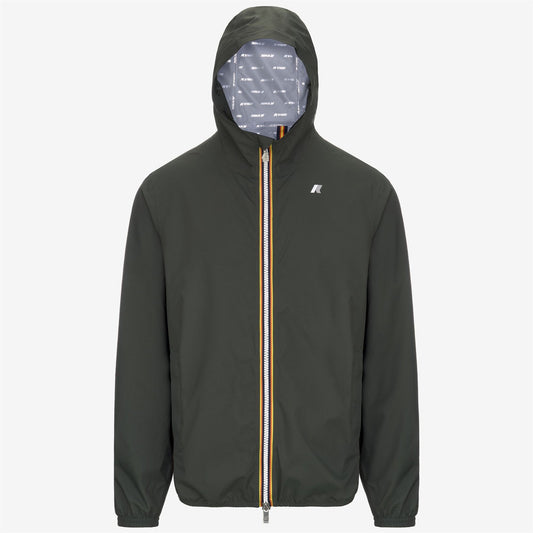 K-WAY Giubbino Uomo JACK STRETCH DOT K5127QW GREEN BLACKISH WMR