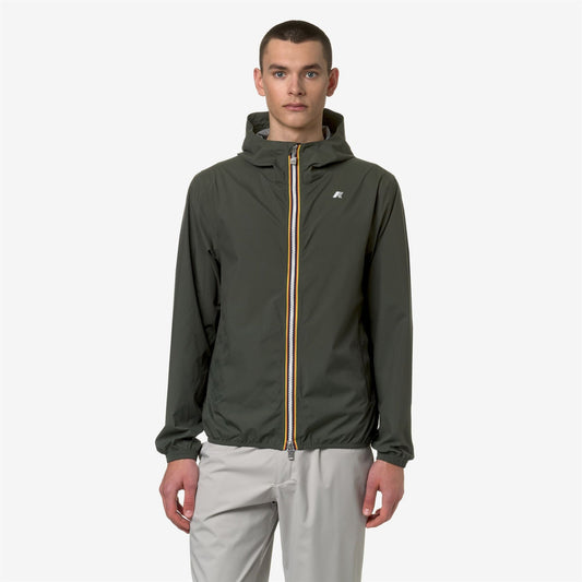 K-WAY Giubbino Uomo JACK STRETCH DOT K5127QW GREEN BLACKISH WMR