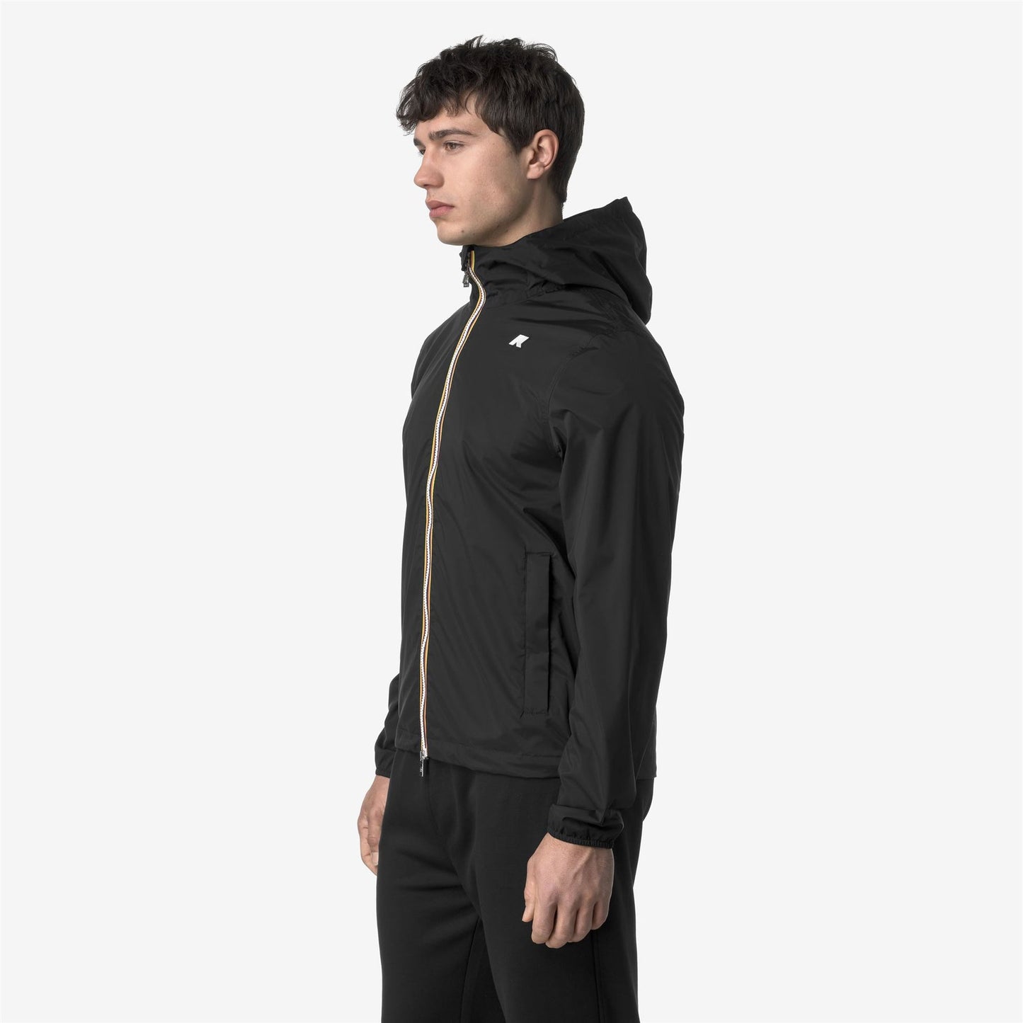 K-WAY Giubbino Uomo JACK STRETCH NYLON JERSEY K3123UW Black Pure USY