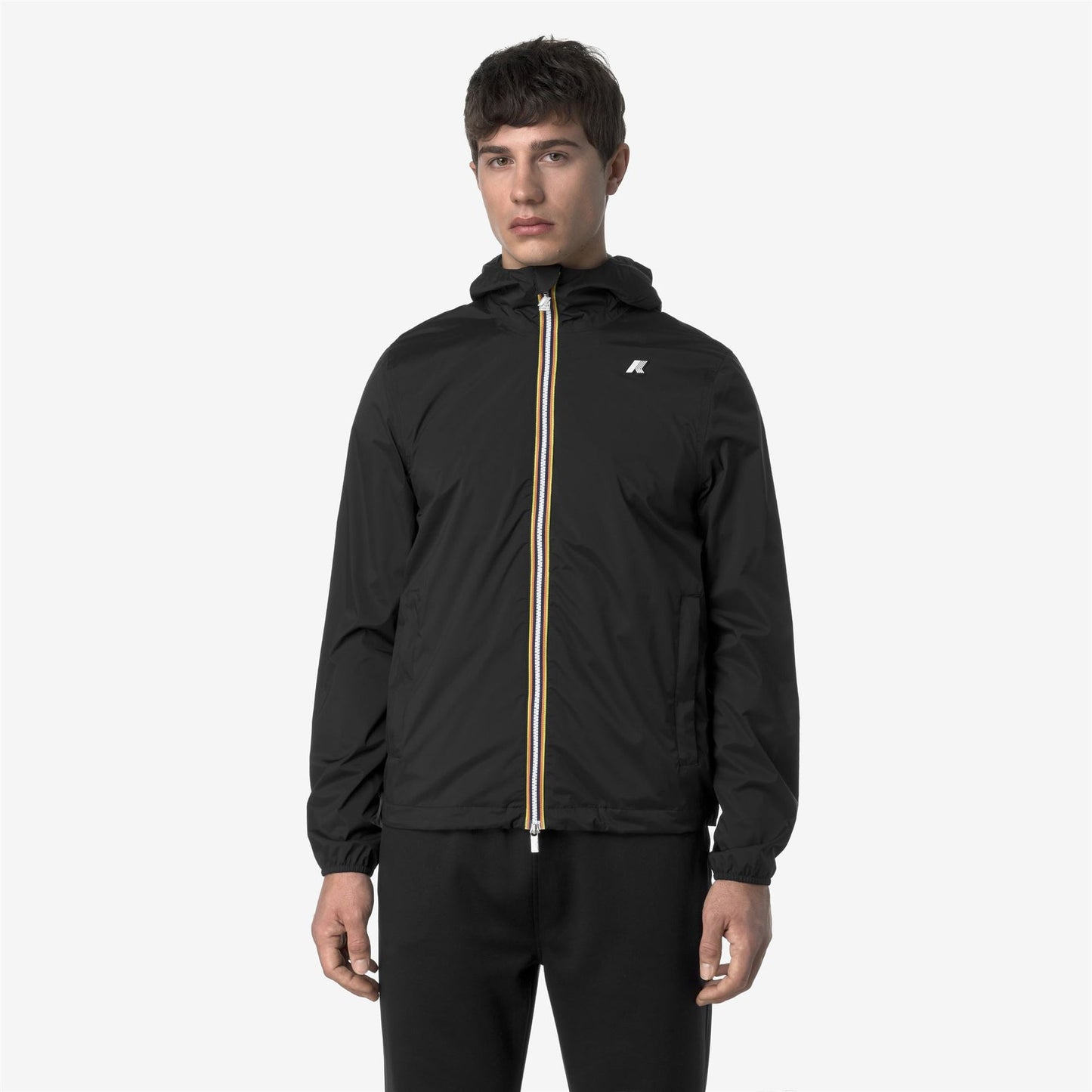 K-WAY Giubbino Uomo JACK STRETCH NYLON JERSEY K3123UW Black Pure USY