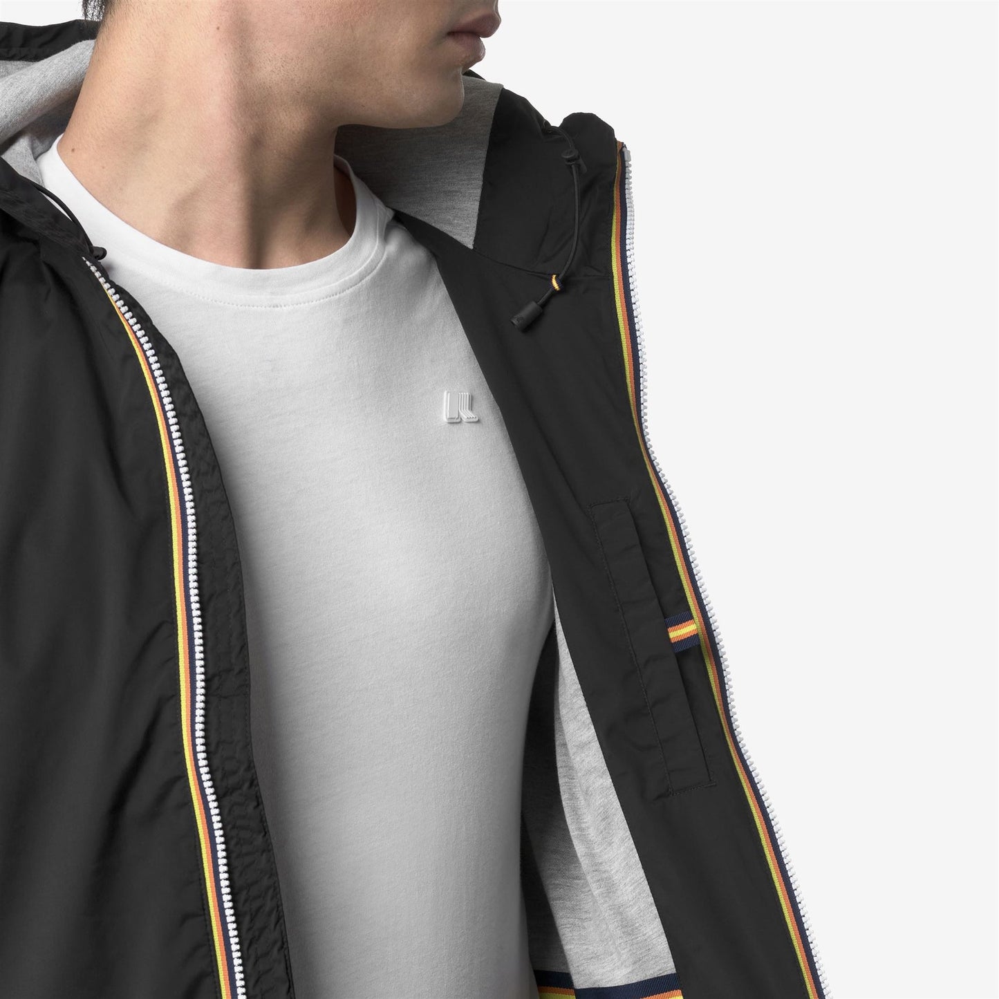 K-WAY Giubbino Uomo JACK STRETCH NYLON JERSEY K3123UW Black Pure USY