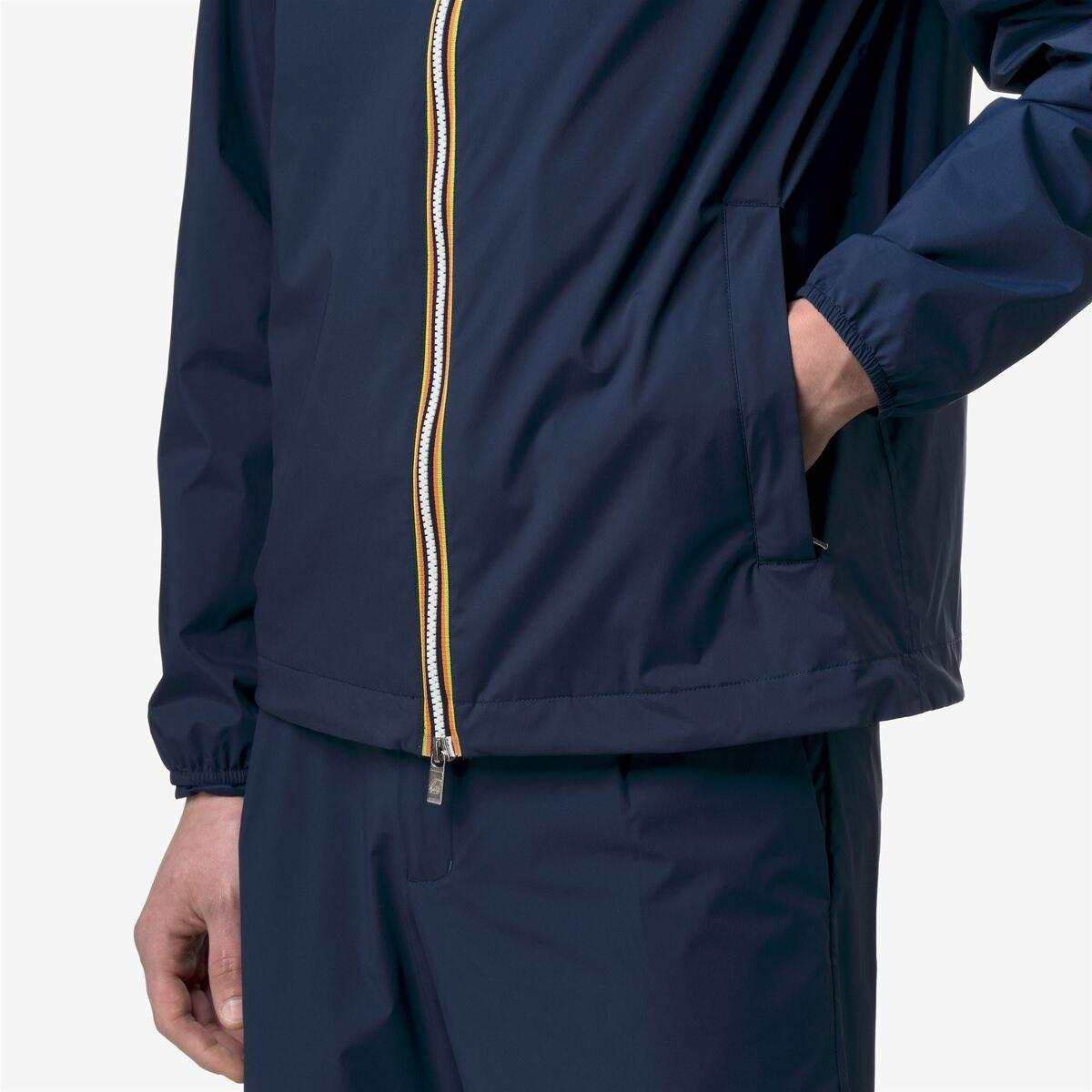 K-WAY Men's Jacket JACK STRETCH NYLON JERSEY K3123UW Blue Insignia B67