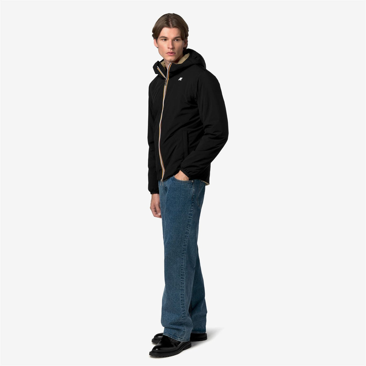 K-WAY Giubbino Uomo JACK ST WARM DOUBLE K6128VW Black Pure  Beige Khaki DBN