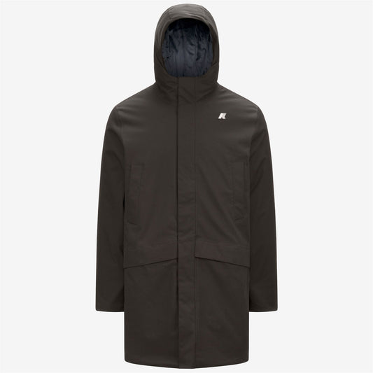 K-WAY Giubbino Uomo JARNO TWILL MARMOTTA K8133FW Black Olive Blue Airforce B2V