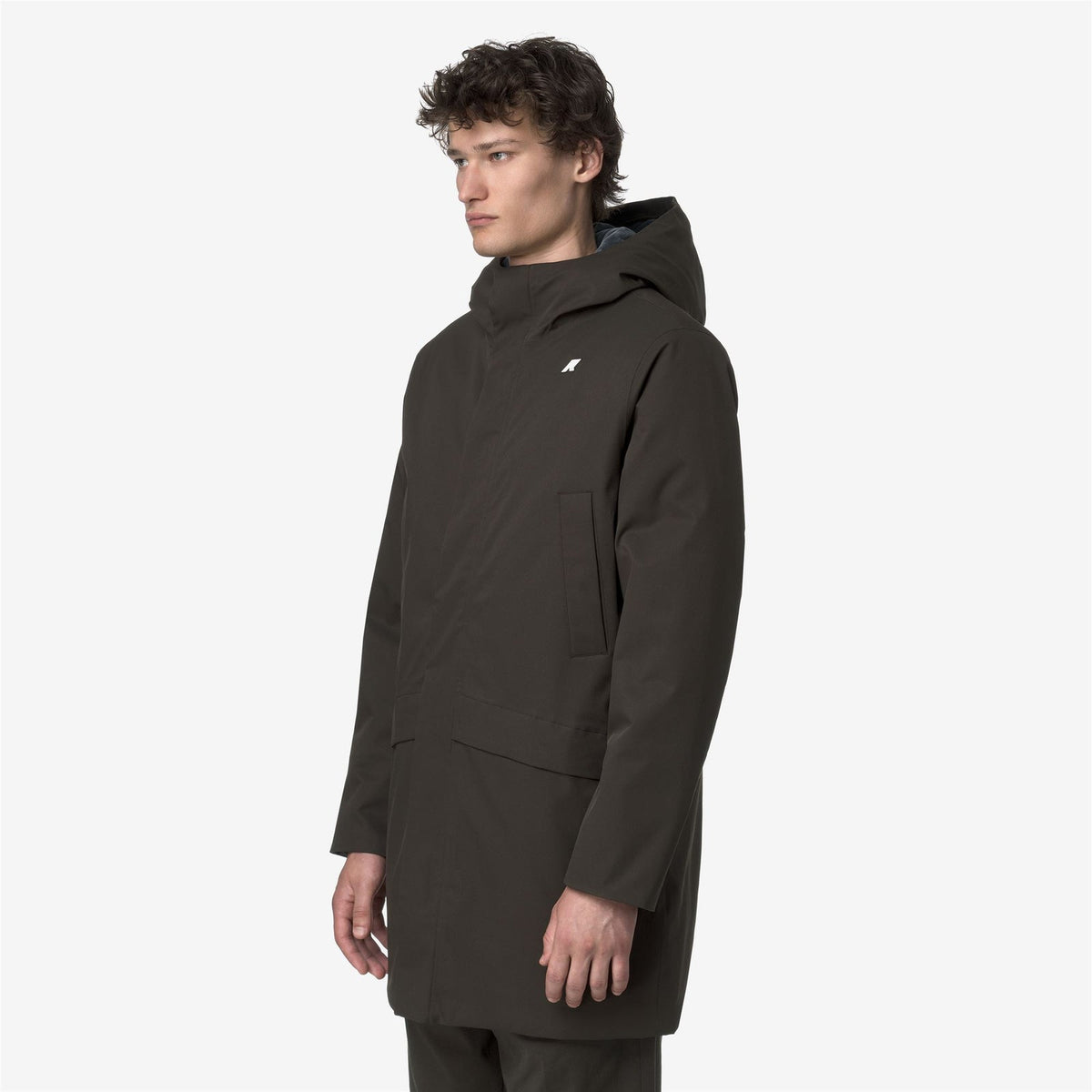 K-WAY Giubbino Uomo JARNO TWILL MARMOTTA K8133FW Black Olive Blue Airforce B2V