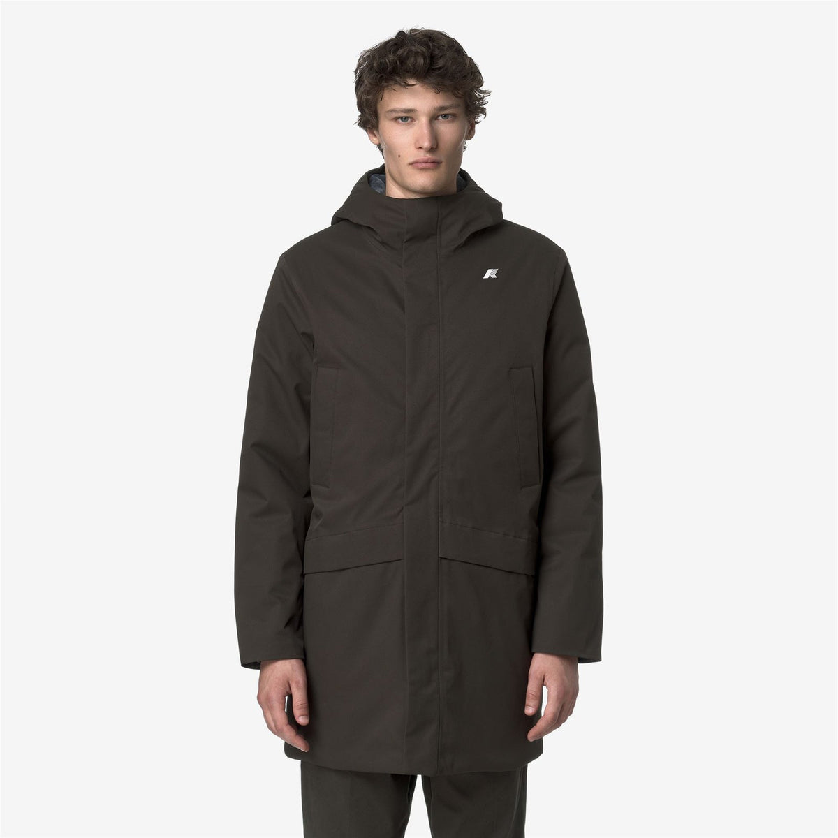 K-WAY Giubbino Uomo JARNO TWILL MARMOTTA K8133FW Black Olive Blue Airforce B2V
