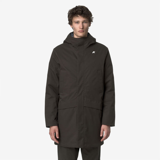 K-WAY Giubbino Uomo JARNO TWILL MARMOTTA K8133FW Black Olive Blue Airforce B2V