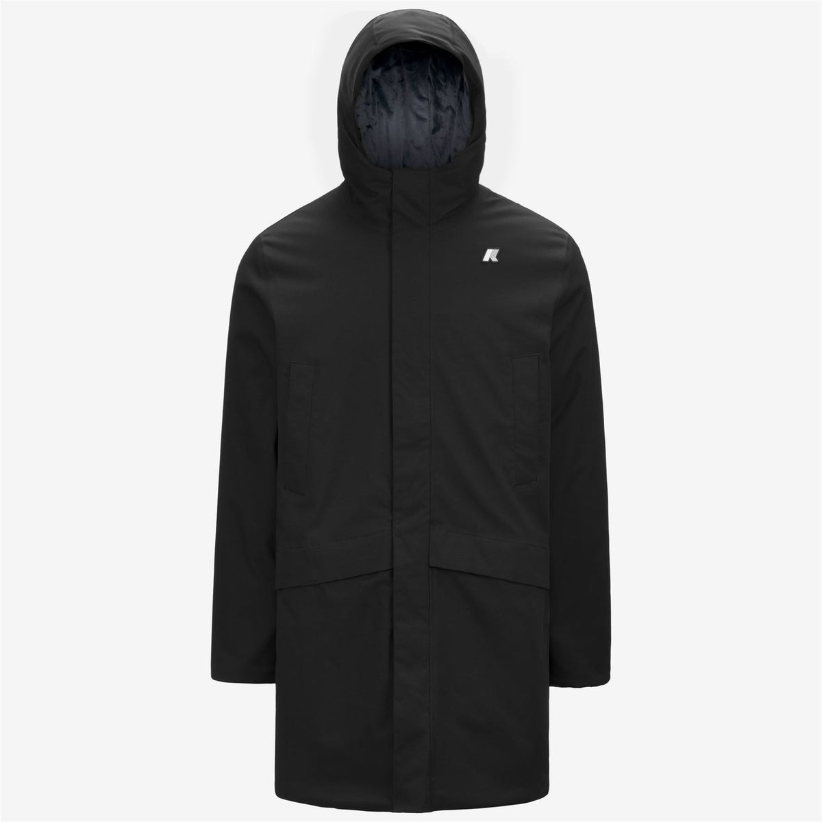 K-WAY Giubbino Uomo JARNO TWILL MARMOTTA K8133FW Black Pure Blue A AL8
