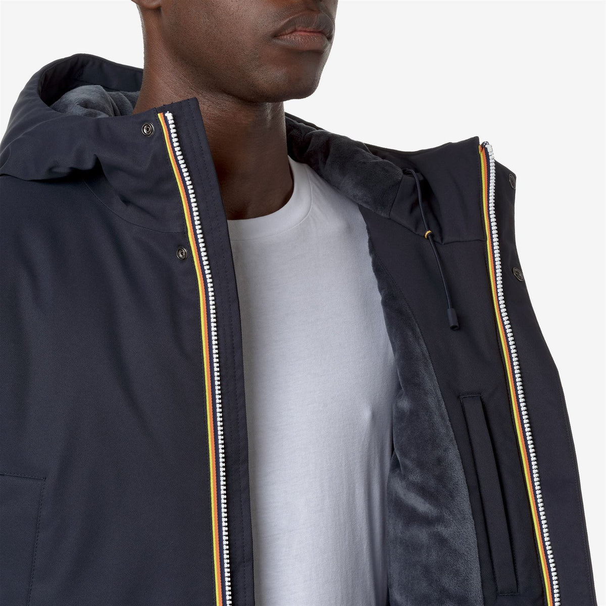 K-WAY Giubbino Uomo JARNO TWILL MARMOTTA K8133FW Blue Depht Blue Airforce AL9