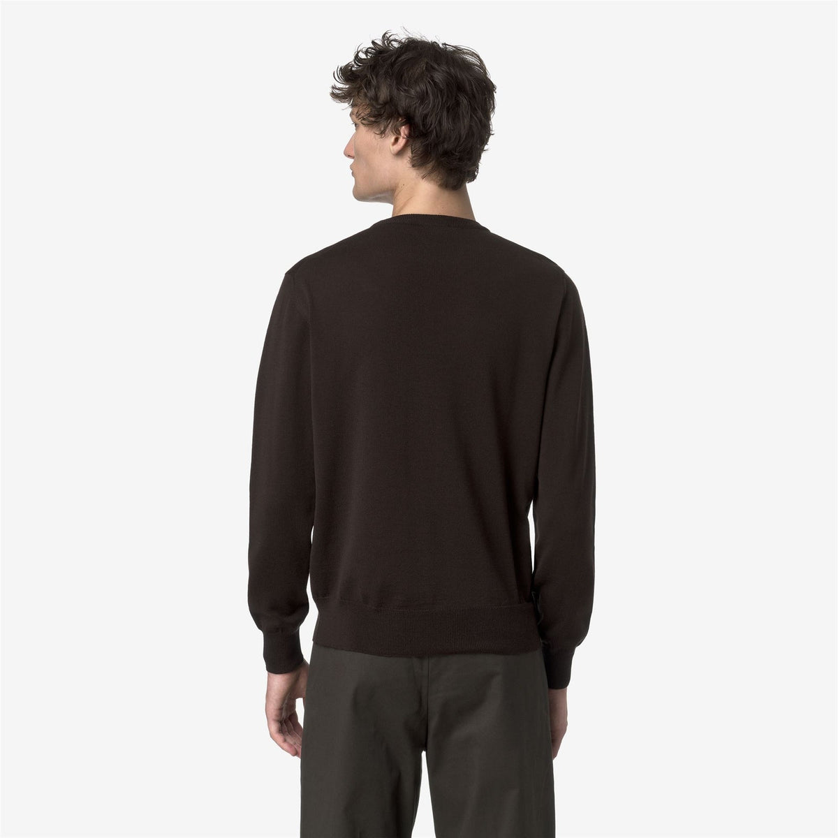 K-WAY Maglia Uomo SEBASTIEN MERINO K2142EW Black Coffee 260